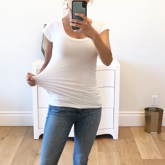 KNOXVILLE Seamless Cap Sleeve White T Shirt - Picture 4 of 8